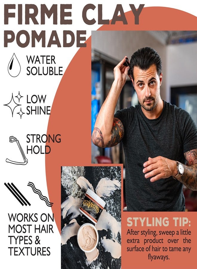 Suavecito Pomade Firme Clay - Strong Hold Hair Clay For Men - Low Shine Matte For Natural Texture Hairstyles (2.3 Ounce) (Pack of 1) - Image 4